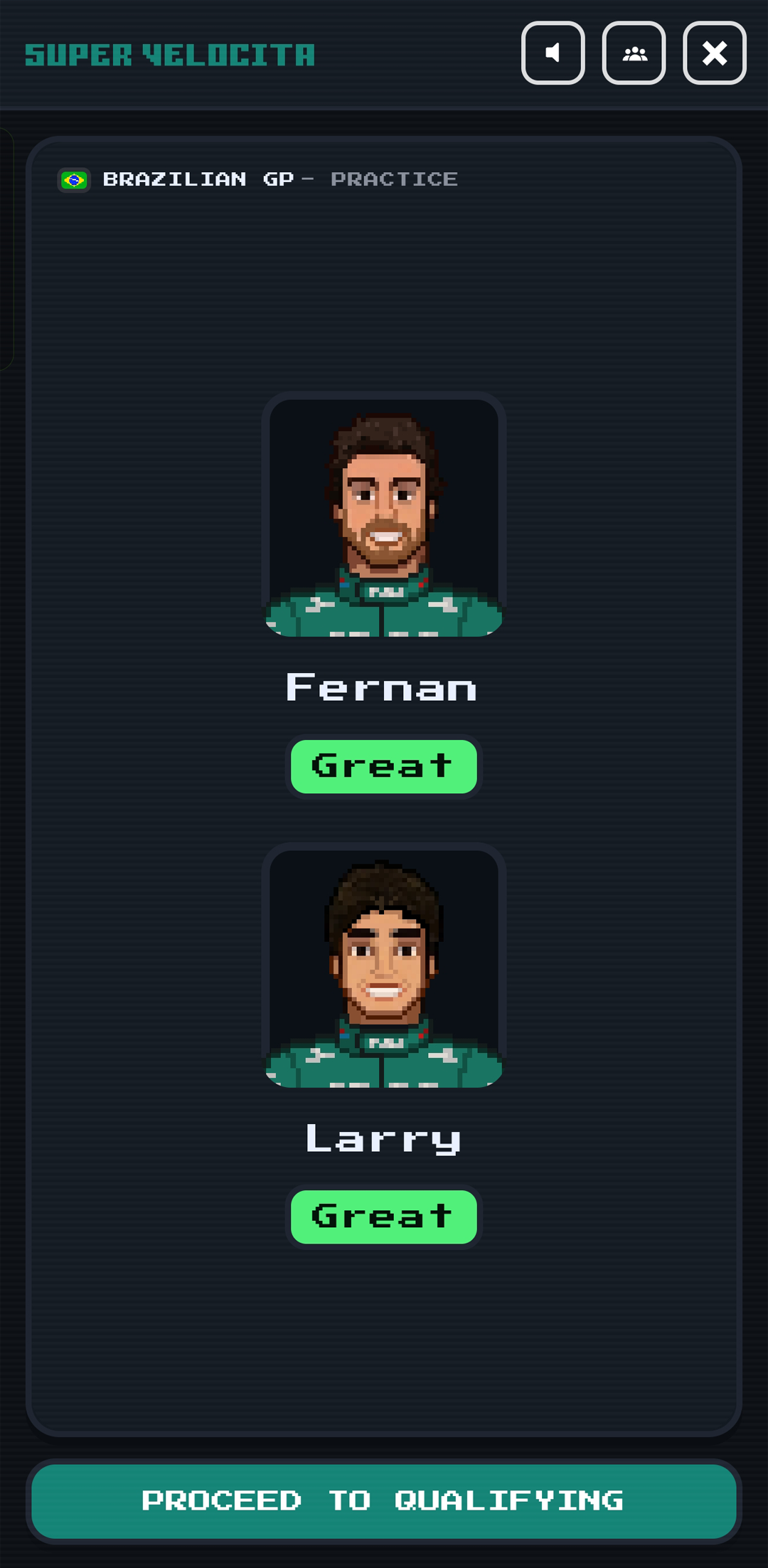 Practice screen placeholder